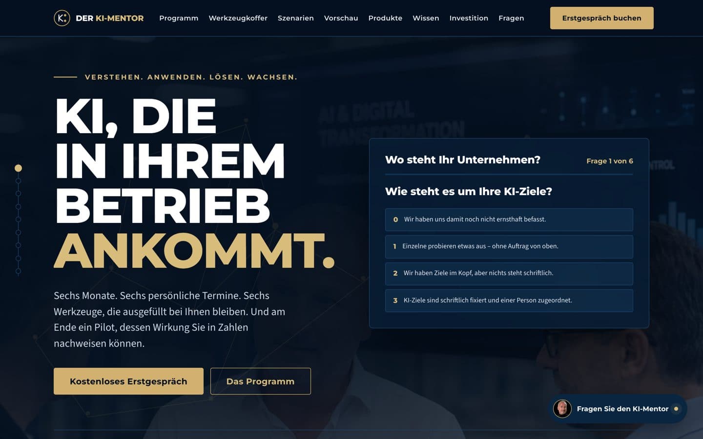 Startseite von der-ki-mentor.de