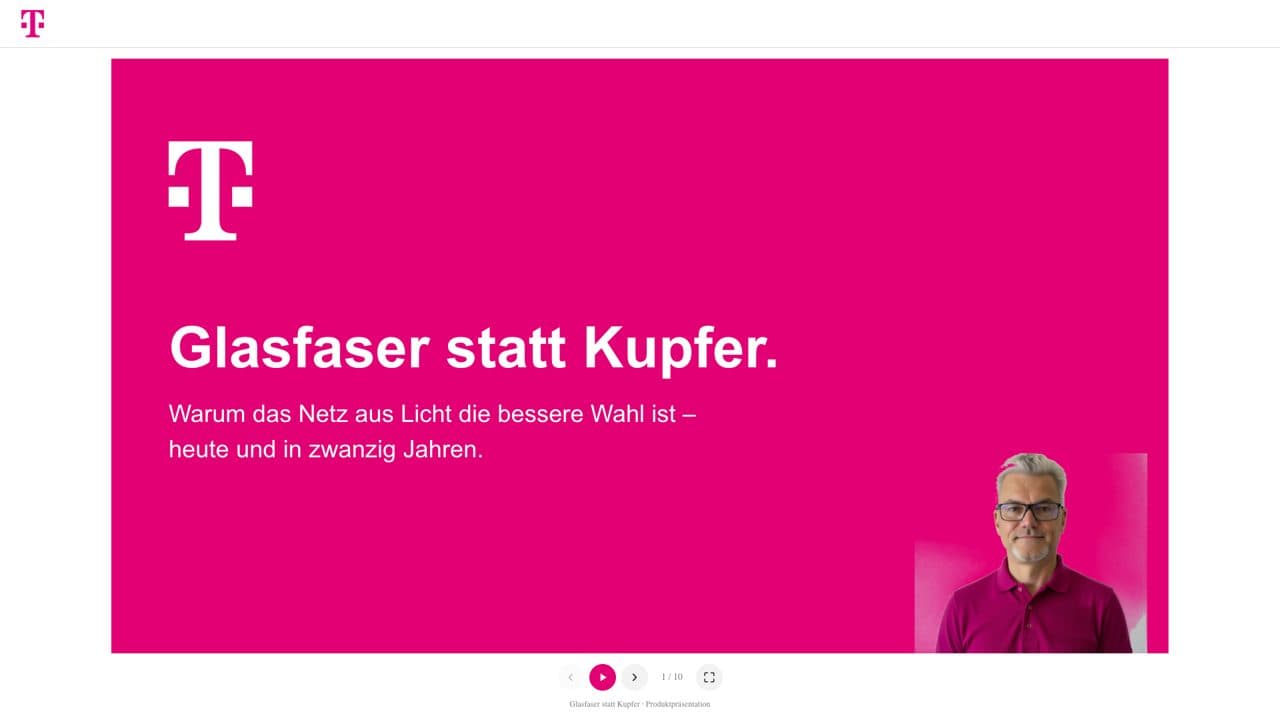 Produktpräsentation eines Unternehmenskunden in seinem eigenen Look